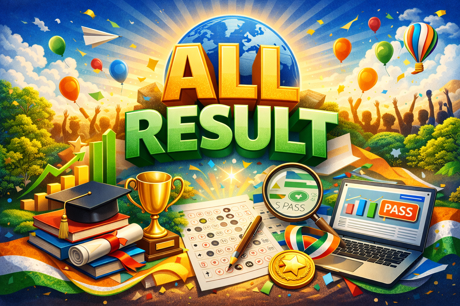 Students celebrating academic success